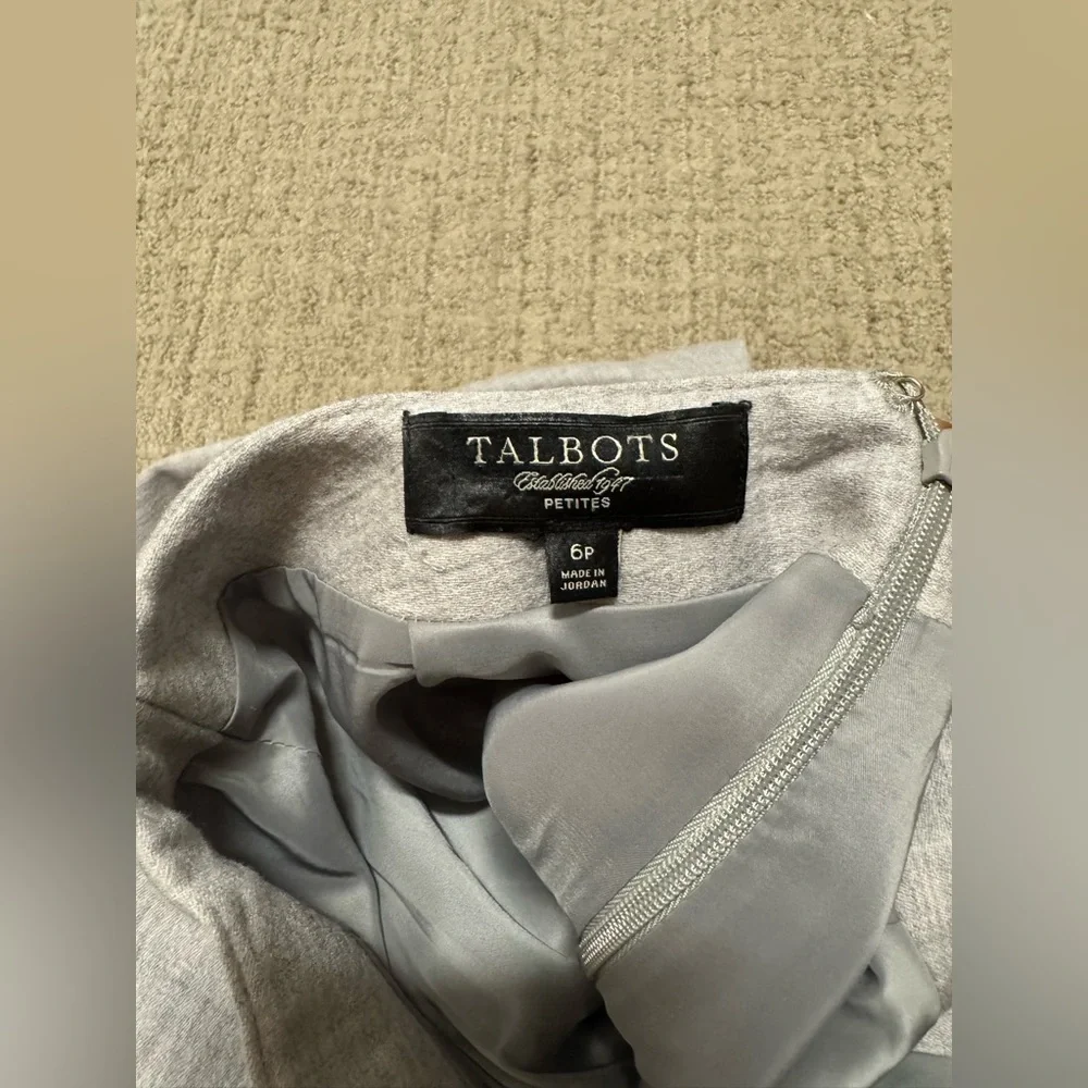 Talbots Light Gray A-Line Skirt - Picture 5 of 5
